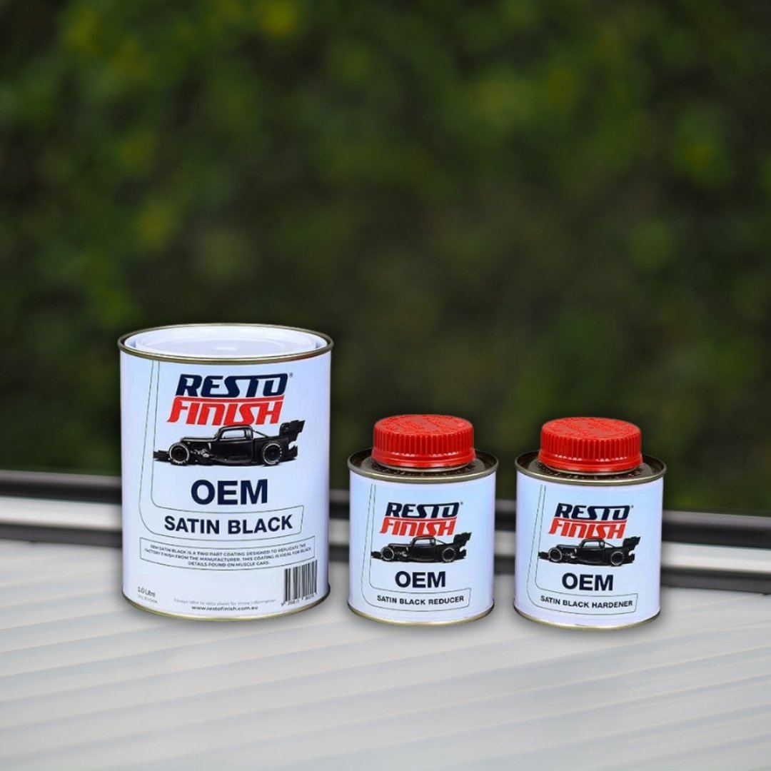 RestoFinish OEM Satin Black 1.5 Litre Kit