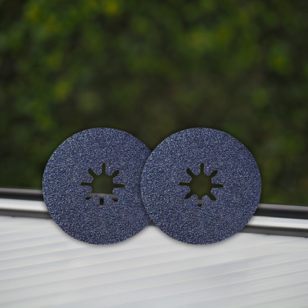 SIA 4819 100mm P120 Fibre Disc star centre hole B (50)