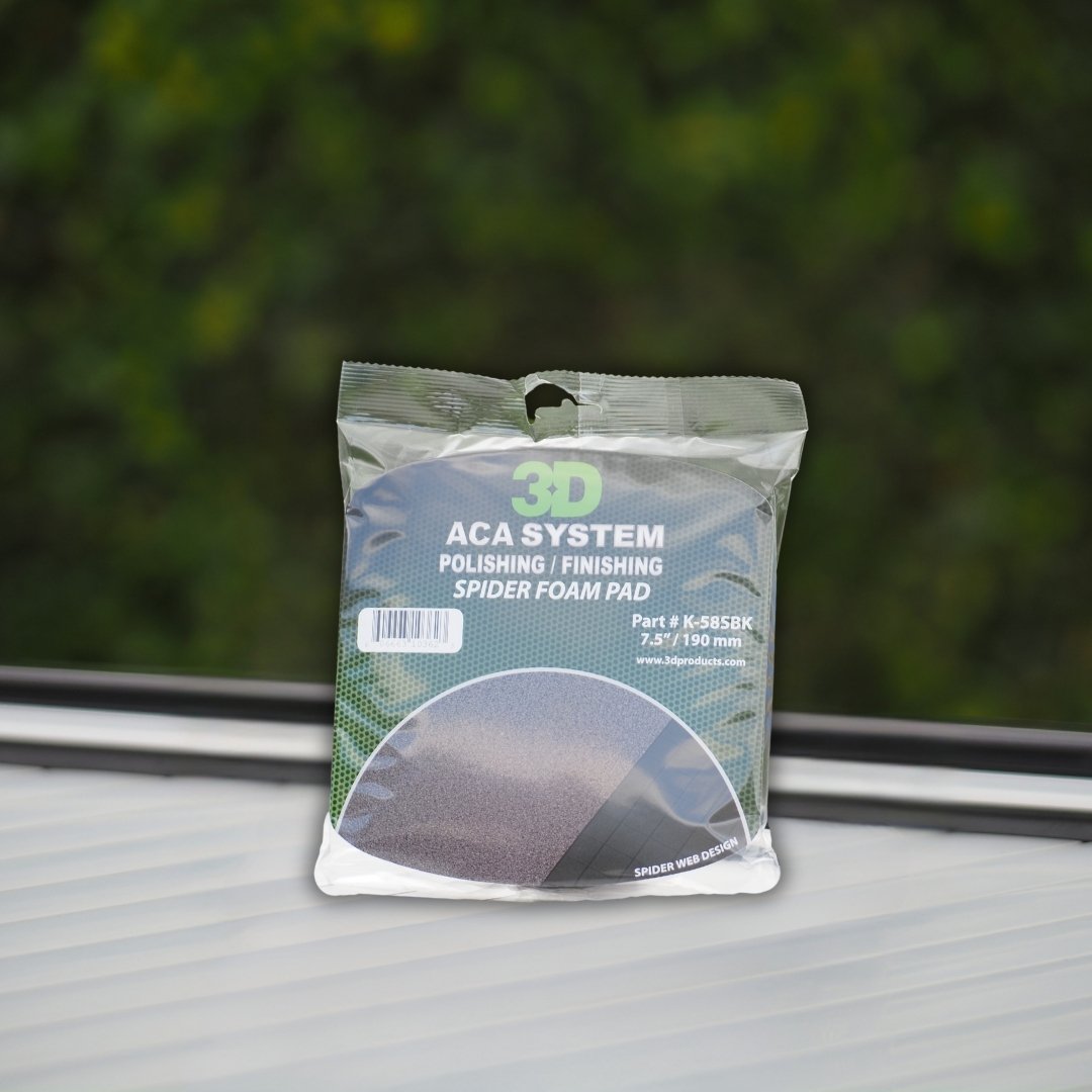 3D Spider Foam Black Finishing Pad 7.5"