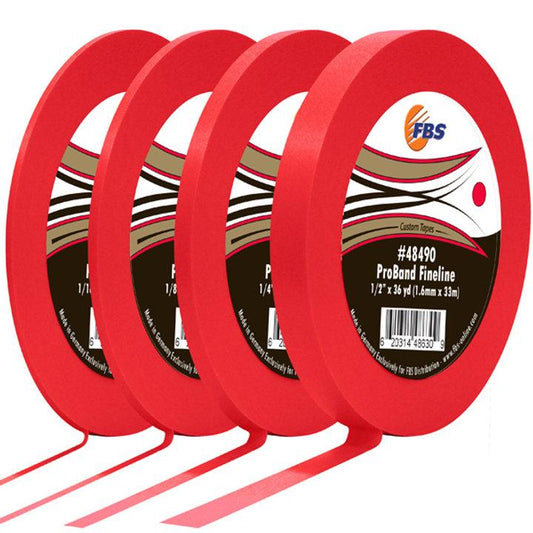 FBS ProBand Red 1.6mm Fine Line Tape 55m