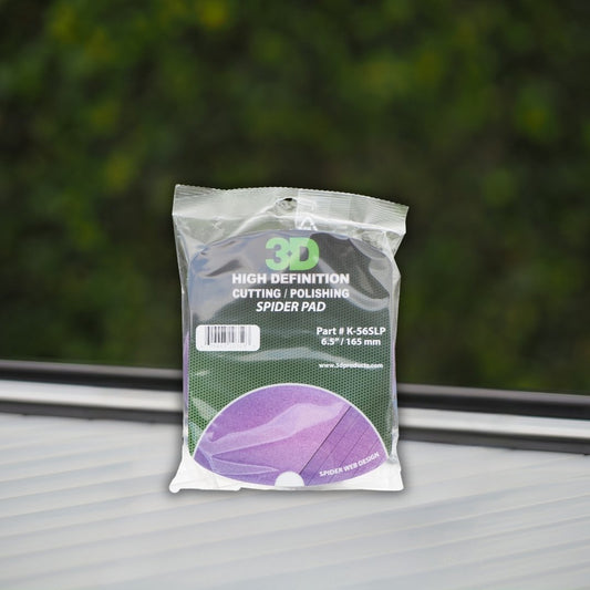 3D Light Purple Medium Cut Spider Pad 6.5"