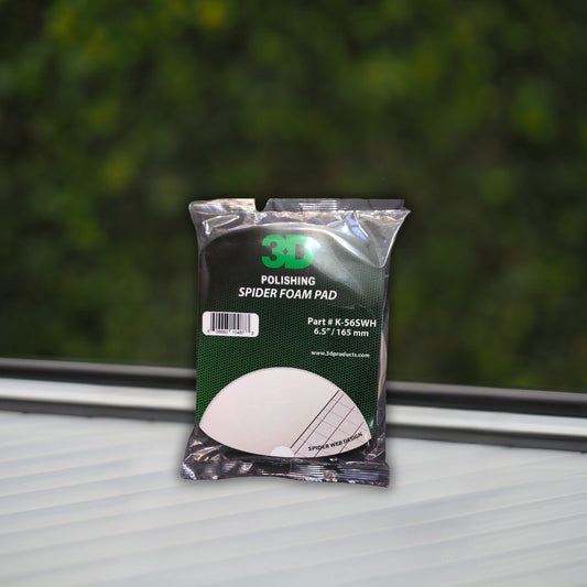 3D White Heavy Cut Spider Pad 6.5"