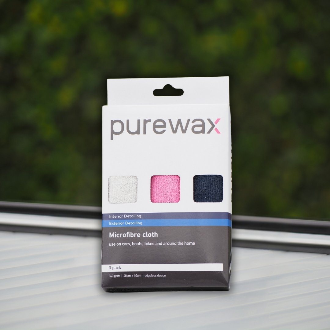 PureWax Microfibre Cloth 3 Pack