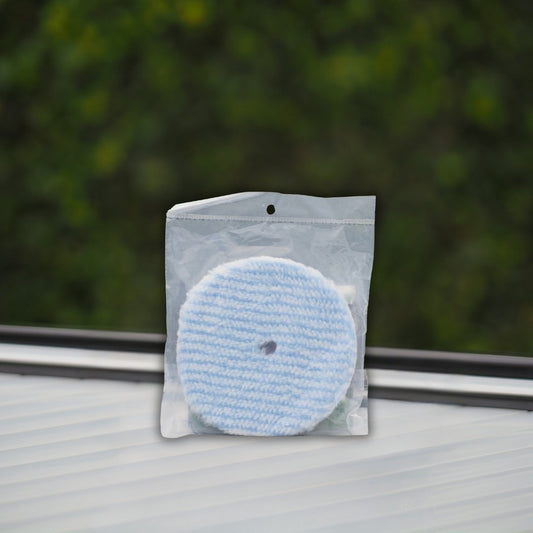 PureWax Blue/White Heavy Cut Wool Pad 5.5"