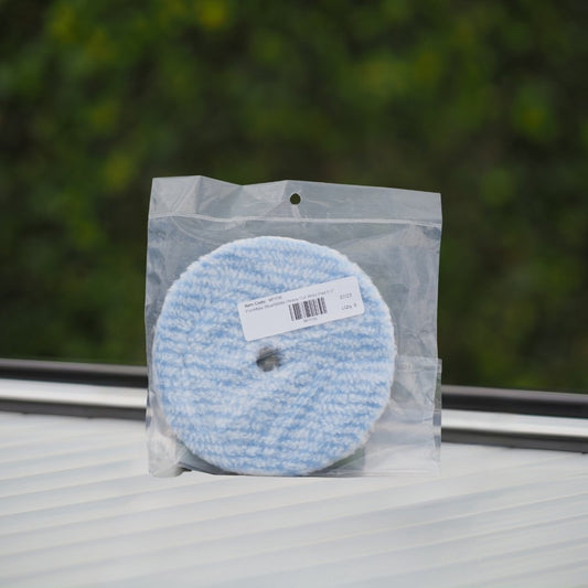 PureWax Blue/White Heavy Cut Wool Pad 6.5"