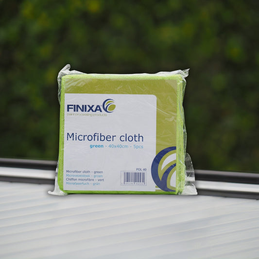 Microfibre Cloths Green 40x40cm 5/pk